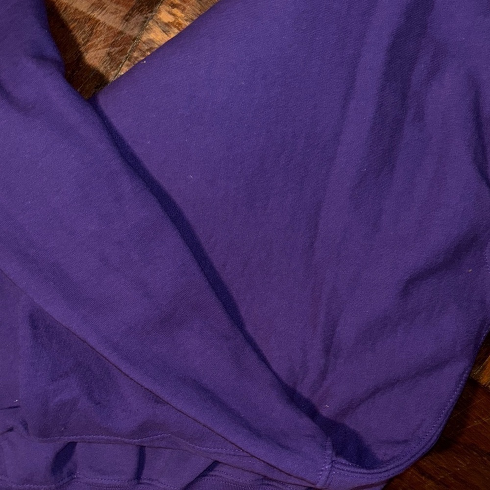 Gildan Purple Sweatshirt with Blue Graphic - Picture 7 of 8